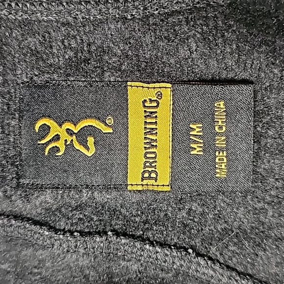 BROWNING medium black and gray zip up casual sports jacket - Picture 5 of 7